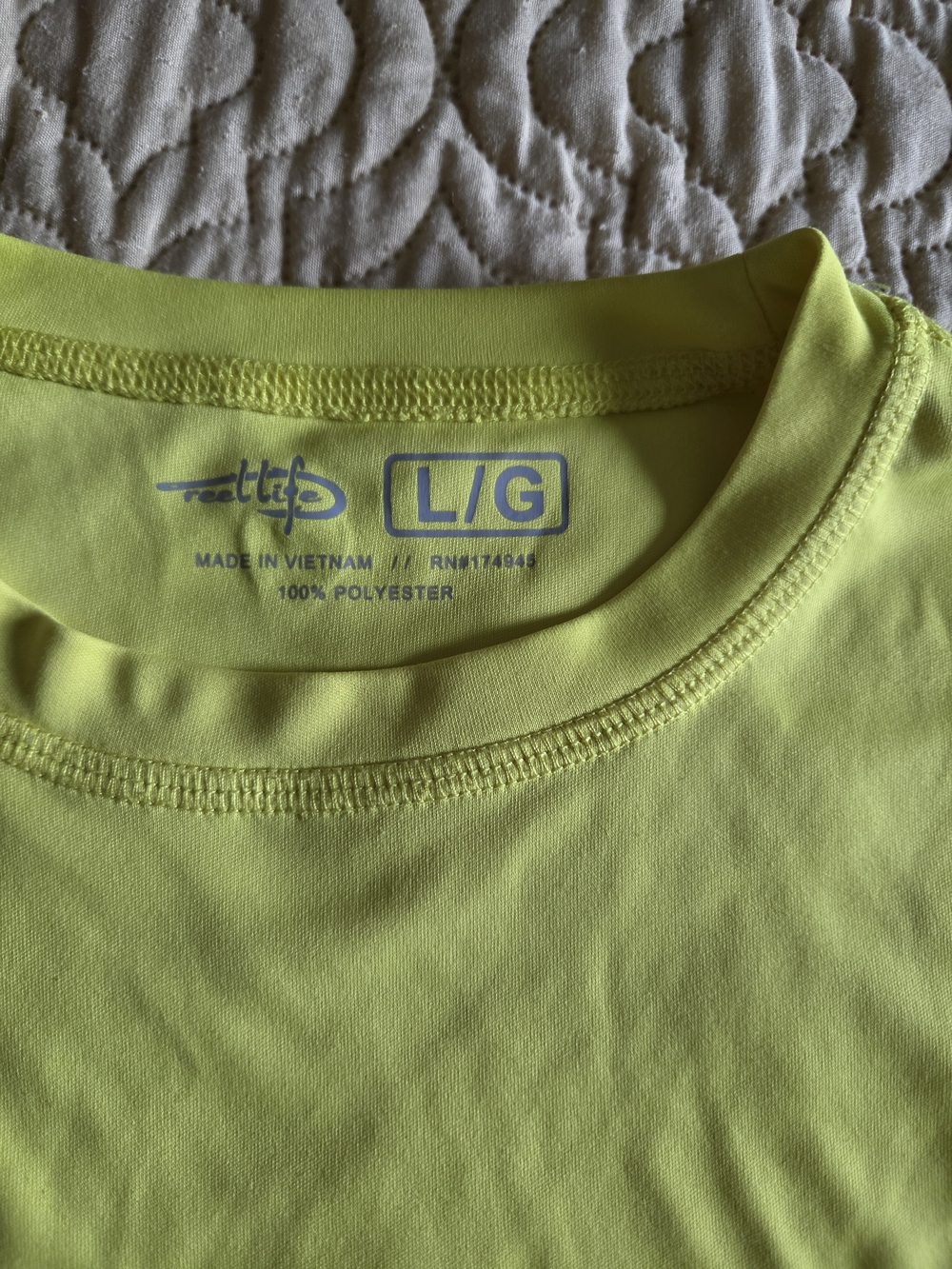 Athletic Lime Green Women's  Performance Tee - L/G